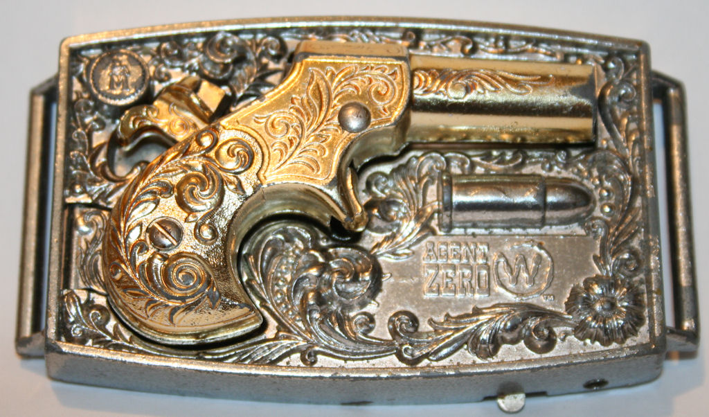 Vintage Agent Zero Buckle Gun Toy 1959 Mattel.