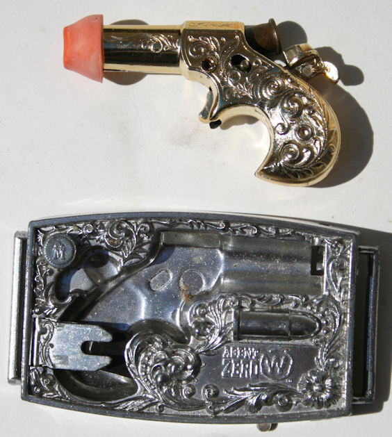 Vintage Agent Zero Buckle Gun Toy 1959 Mattel.