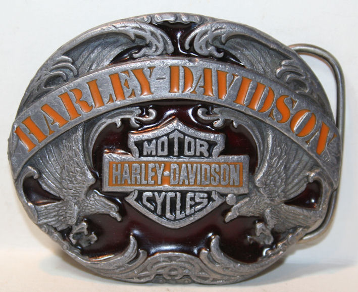 Vintage 1991 Genuine HarleyDavidson Motorcycles Belt Buckle Eagles