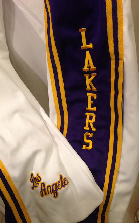 New Nike LA Lakers Authentic NBA Game WarmUp Jacket Pants Suit Sz M Los