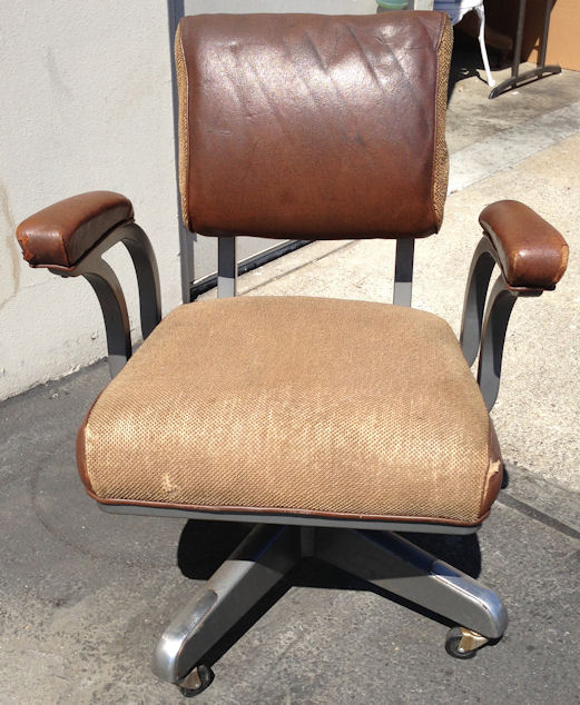 RARE Vintage Mid Century Steelcase Office Arm Chair Industrial Mad Men 1950 60s